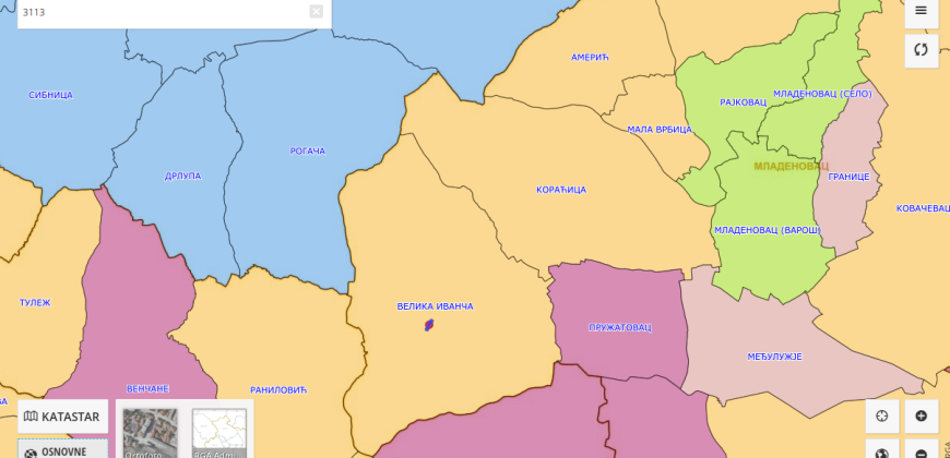 Poljoprivredno zemljište *Ravni Gaj* Velika Ivanča Mladenovac